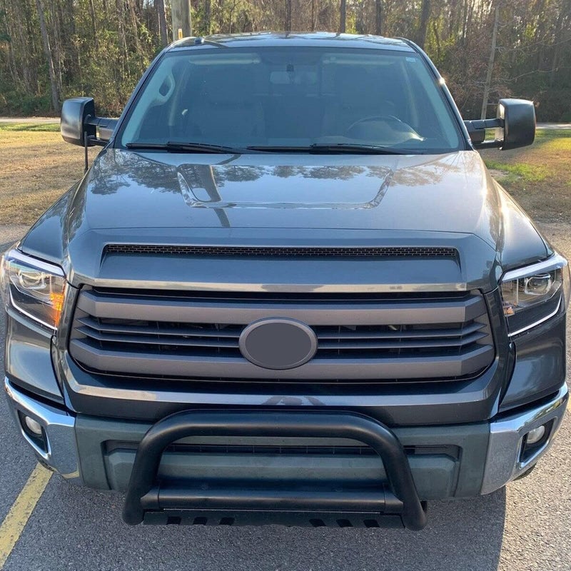 Kojem Hood Bulge Molding Compatible with 2014-2021 Toyota Tundra Front Upper Grille Gray Hood Scoop - Image 4